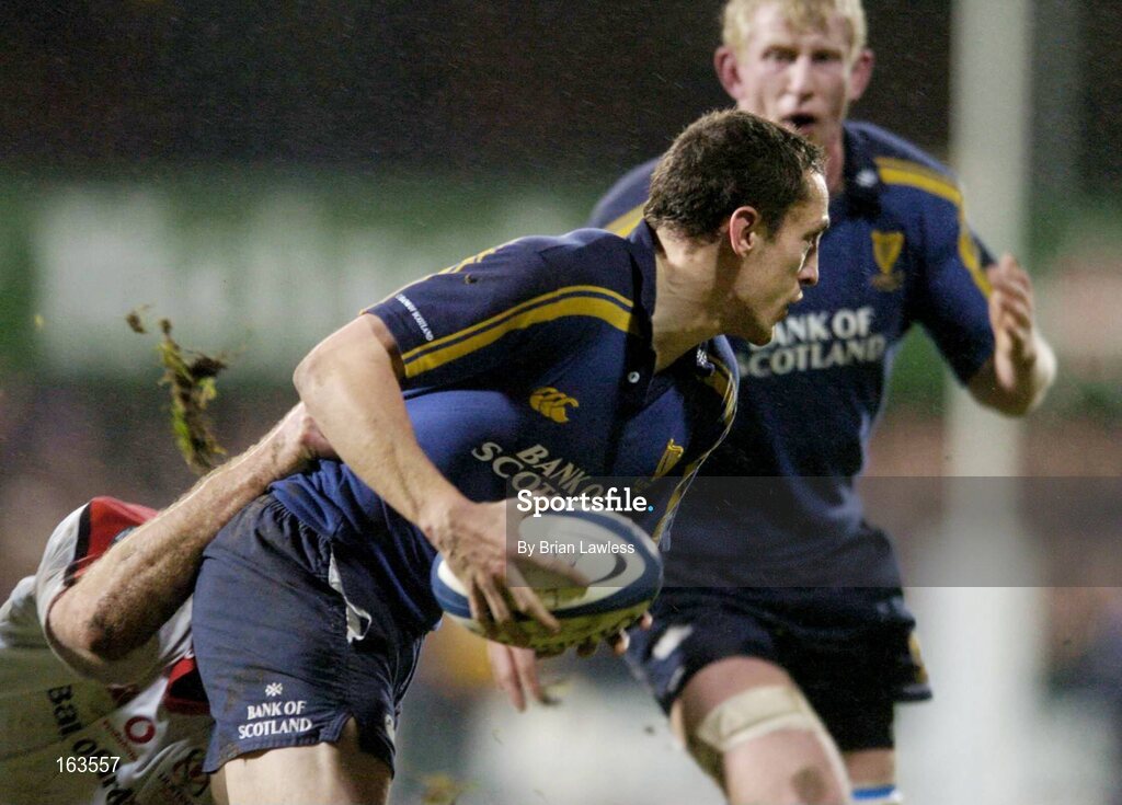 27 December 2004; Kieran Lewis, Leinster, in action against Rod Moore, Ulster. Celtic League 2004-2005, Pool 1, Leinster v Ulster, Donnybrook, Dublin. Picture credit; Brian Lawless / SPORTSFILE