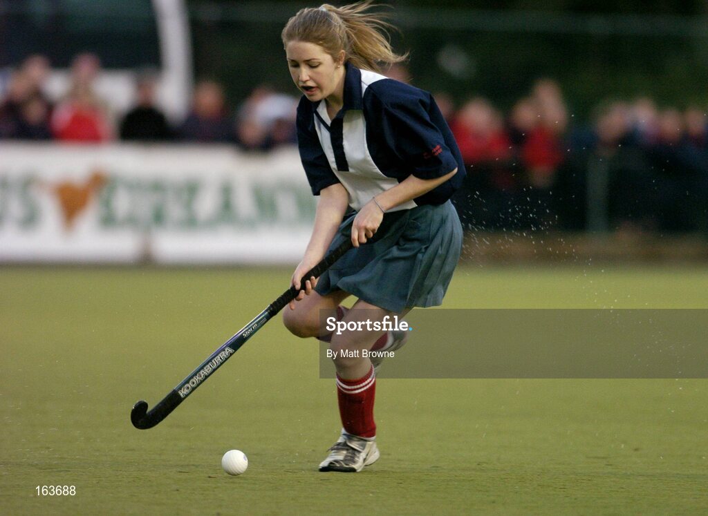 17 December 2004; Katherine Staunton, Mount Anville. Schoolgirls Leinster Premier League, Mount Anville v Wesley College, Grange Road, Dublin. Picture credit; Matt Browne / SPORTSFILE