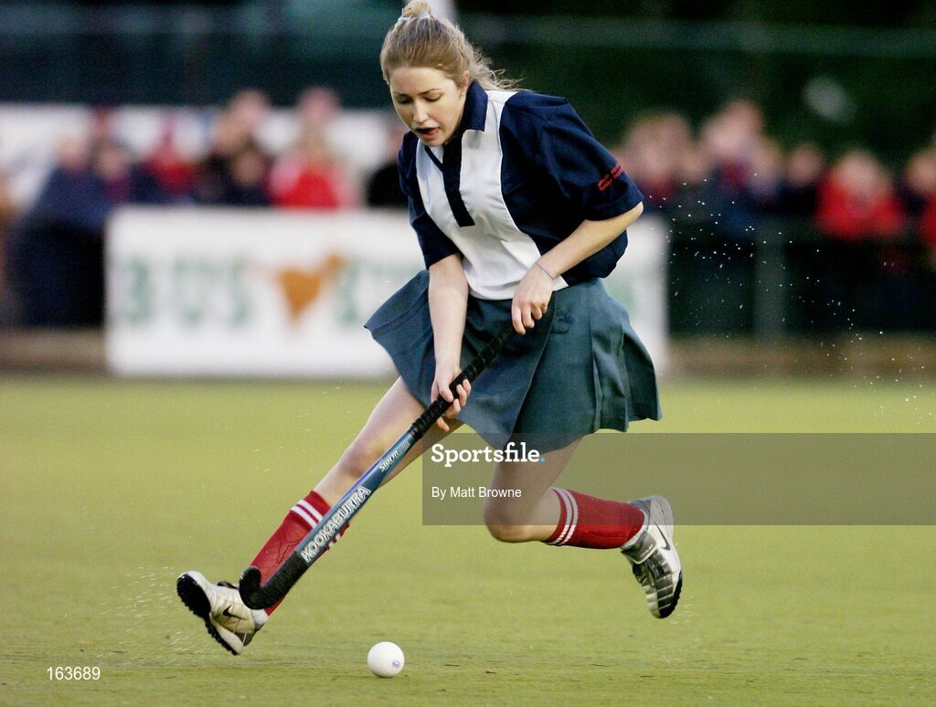 17 December 2004; Katherine Staunton, Mount Anville. Schoolgirls Leinster Premier League, Mount Anville v Wesley College, Grange Road, Dublin. Picture credit; Matt Browne / SPORTSFILE