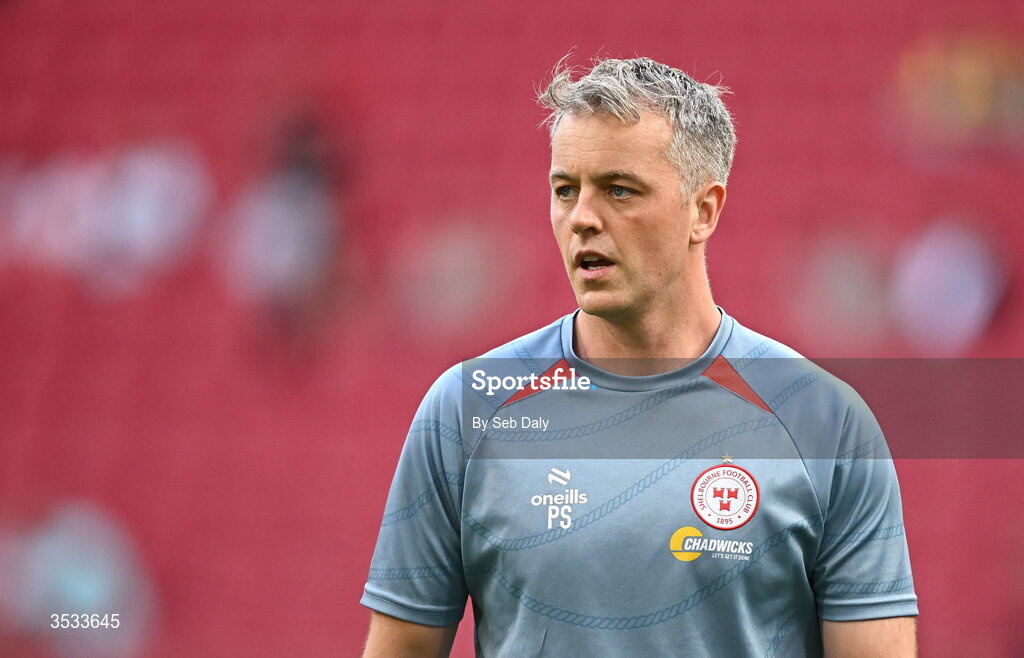 6 August 2026; Shelbourne goalkeeping coach Paul Skinner before the UEFA Conference League Third Qualifying Round first leg match between Ajax and Shelbourne at Johan Cruyff Arena in Amsterdam, Netherlands. Photo by Seb Daly/Sportsfile