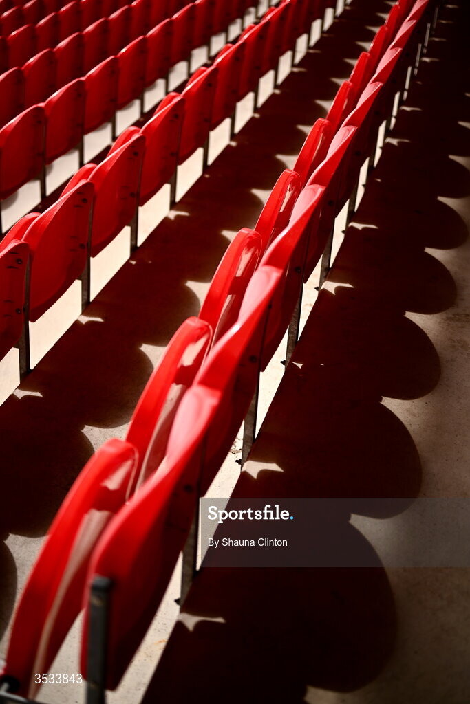 8 August 2026; A detailed view ahead of the Vodafone Womens Interprovincial Championship Round 1 match between Munster and Leinster at Virgin Media Park in Cork. Photo by Shauna Clinton/Sportsfile