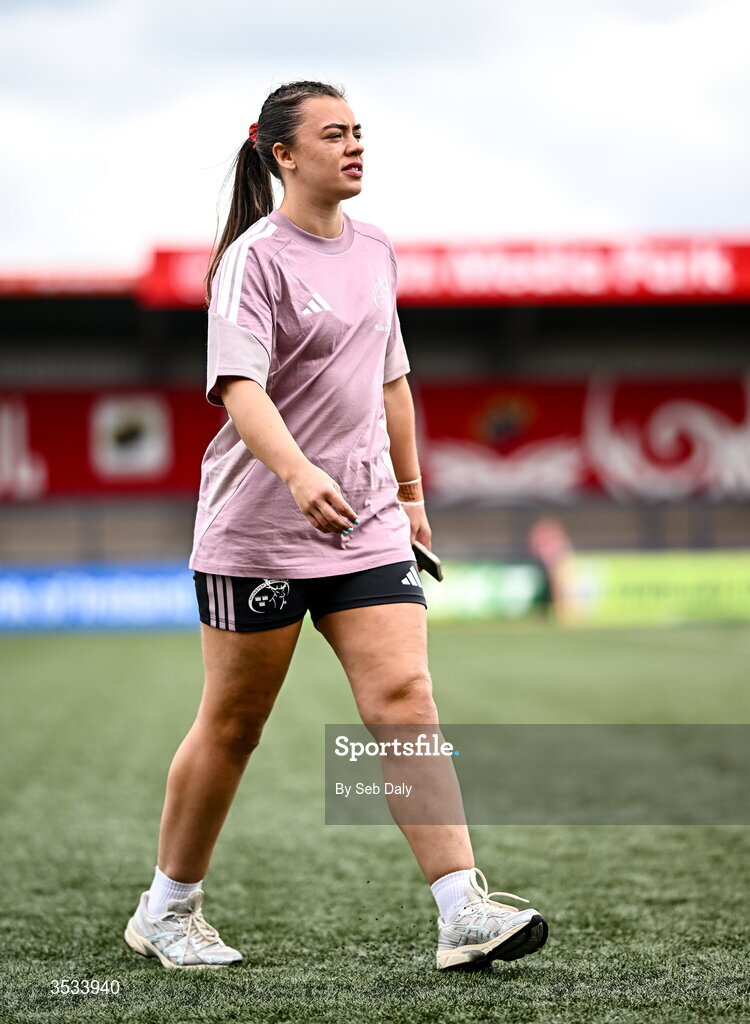 8 August 2026; Munster captain Maeve Óg O’Leary before the Vodafone Womens Interprovincial Championship Round 1 match between Munster and Leinster at Virgin Media Park in Cork. Photo by Seb Daly/Sportsfile
