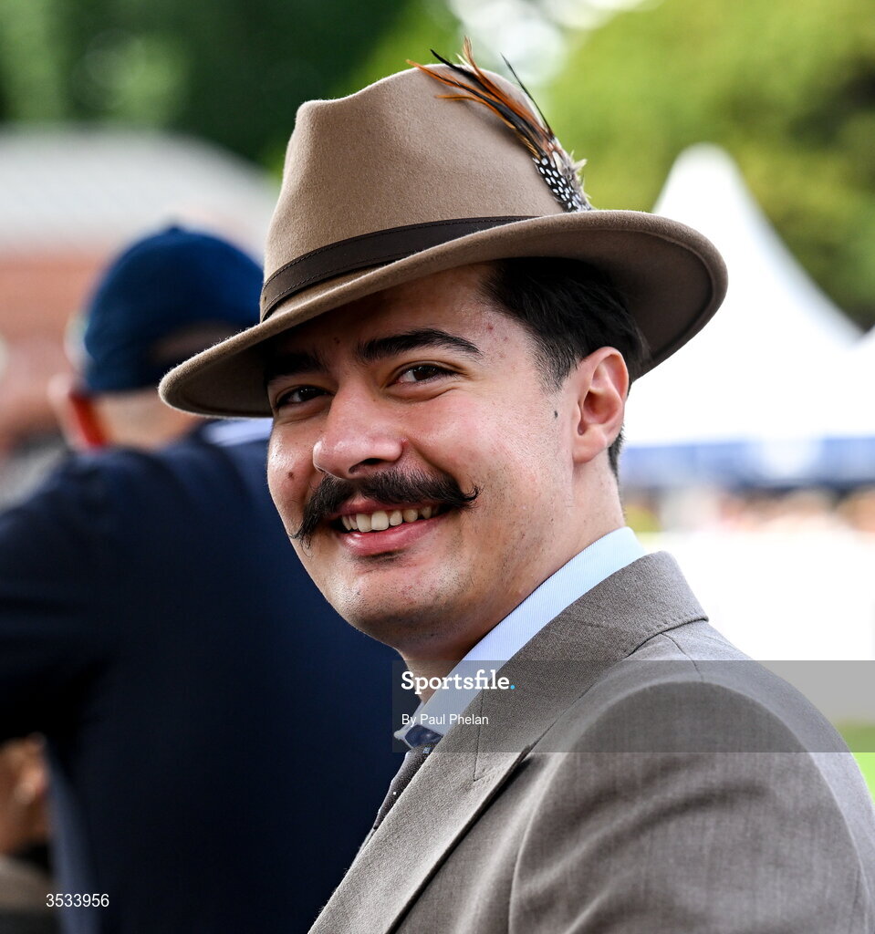 8 August 2026; Showjumping spectator Bilge Gumus, from Ankara, Turkey during day four of the Gallagher Dublin Horse Show at the RDS in Dublin. Photo by Paul Phelan/Sportsfile
