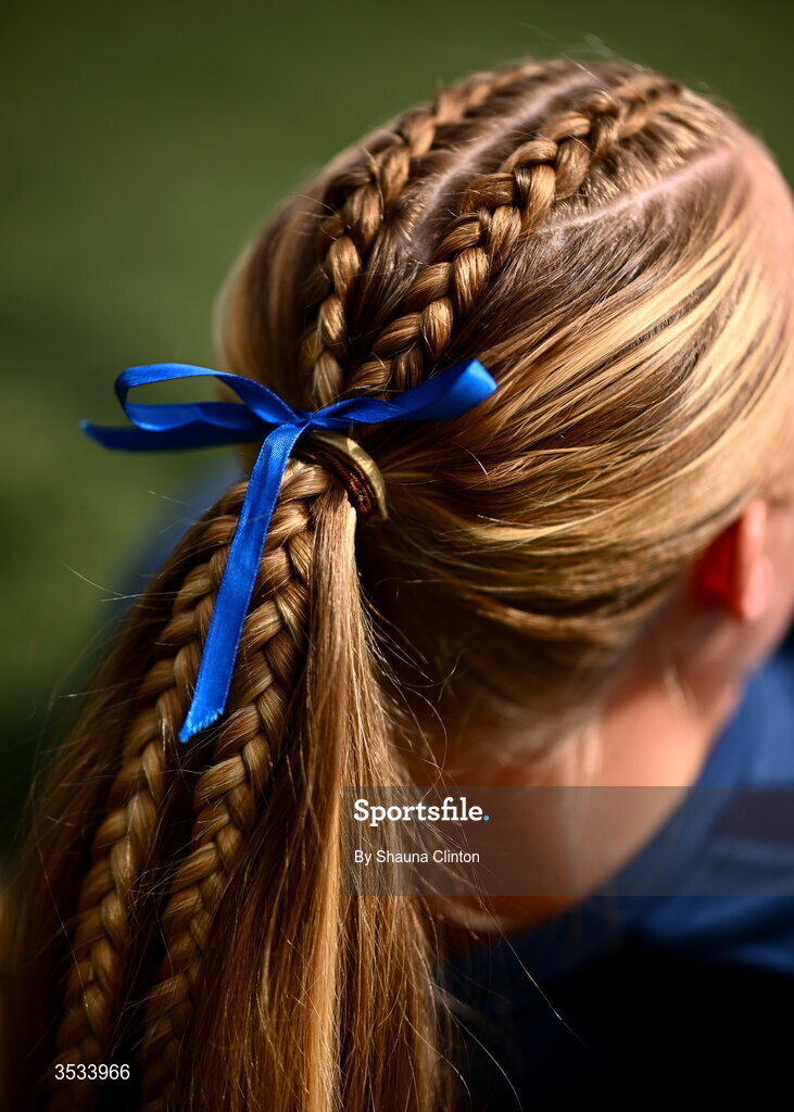 8 August 2026; Alex Connor of Leinster warms-up ahead of the Vodafone Womens Interprovincial Championship Round 1 match between Munster and Leinster at Virgin Media Park in Cork. Photo by Shauna Clinton/Sportsfile