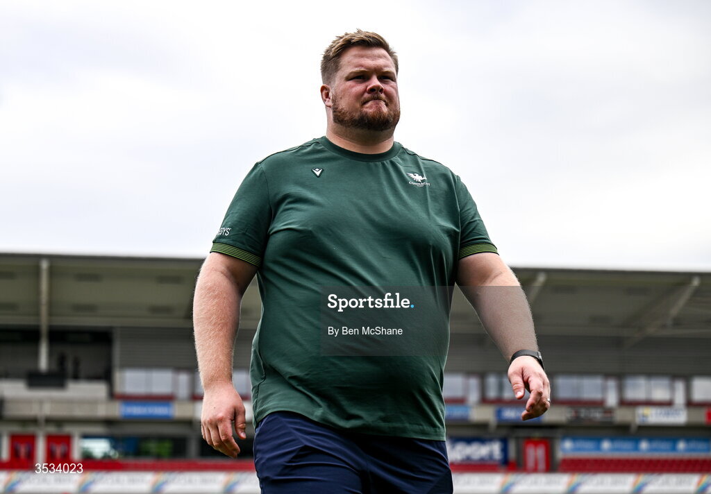 8 August 2026; Connacht head coach Craig Hansberry before the Vodafone Womens Interprovincial Championship Round 1 match between Ulster and Connacht at Affidea Stadium in Belfast. Photo by Ben McShane/Sportsfile
