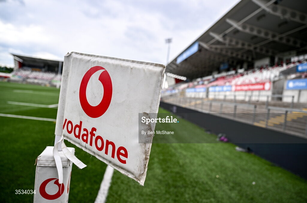 8 August 2026; A general view of Affidea Stadium before the Vodafone Womens Interprovincial Championship Round 1 match between Ulster and Connacht at Affidea Stadium in Belfast. Photo by Ben McShane/Sportsfile