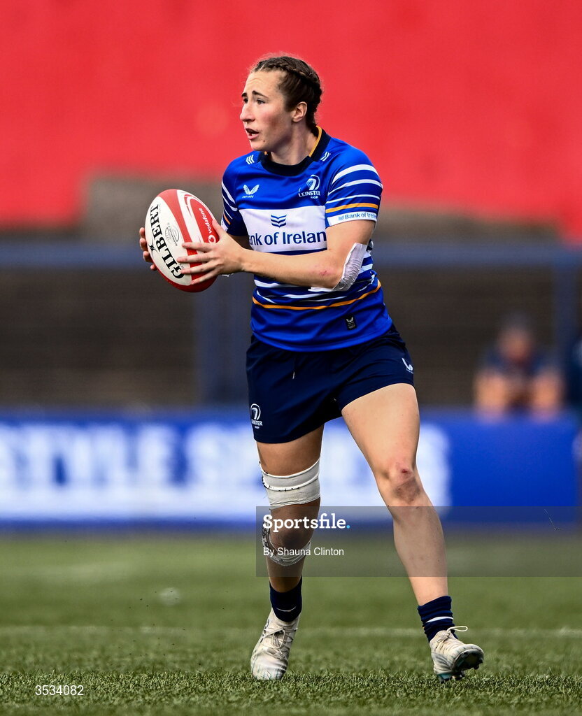 8 August 2026; Alex Connor of Leinster during the Vodafone Womens Interprovincial Championship Round 1 match between Munster and Leinster at Virgin Media Park in Cork. Photo by Shauna Clinton/Sportsfile