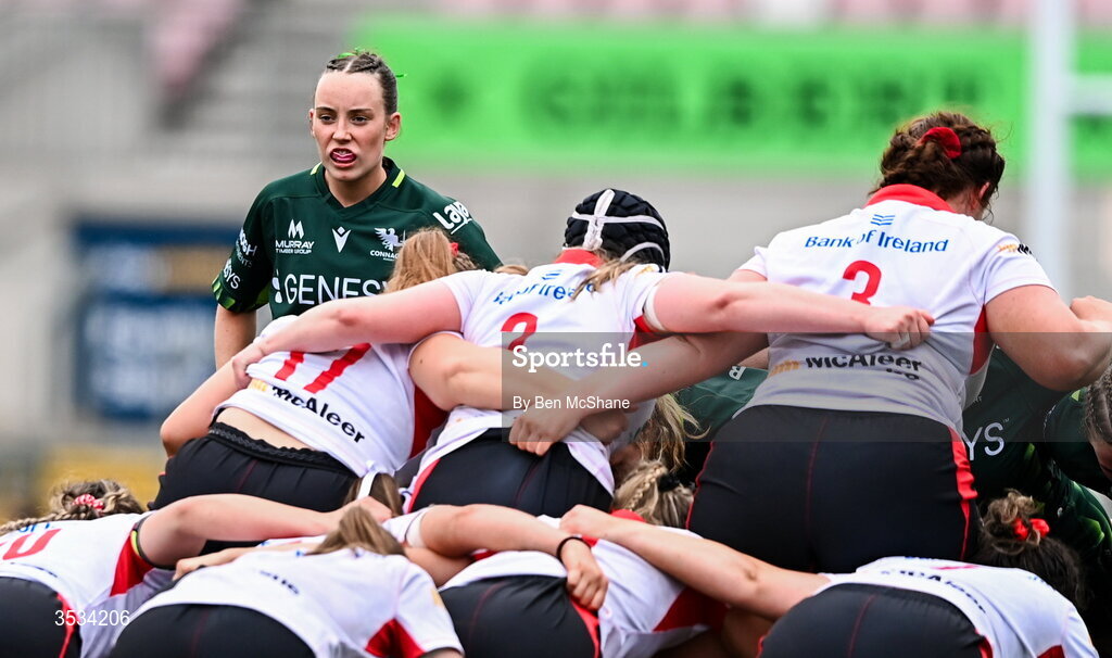 8 August 2026; Grainne Moran of Connacht during the Vodafone Womens Interprovincial Championship Round 1 match between Ulster and Connacht at Affidea Stadium in Belfast. Photo by Ben McShane/Sportsfile