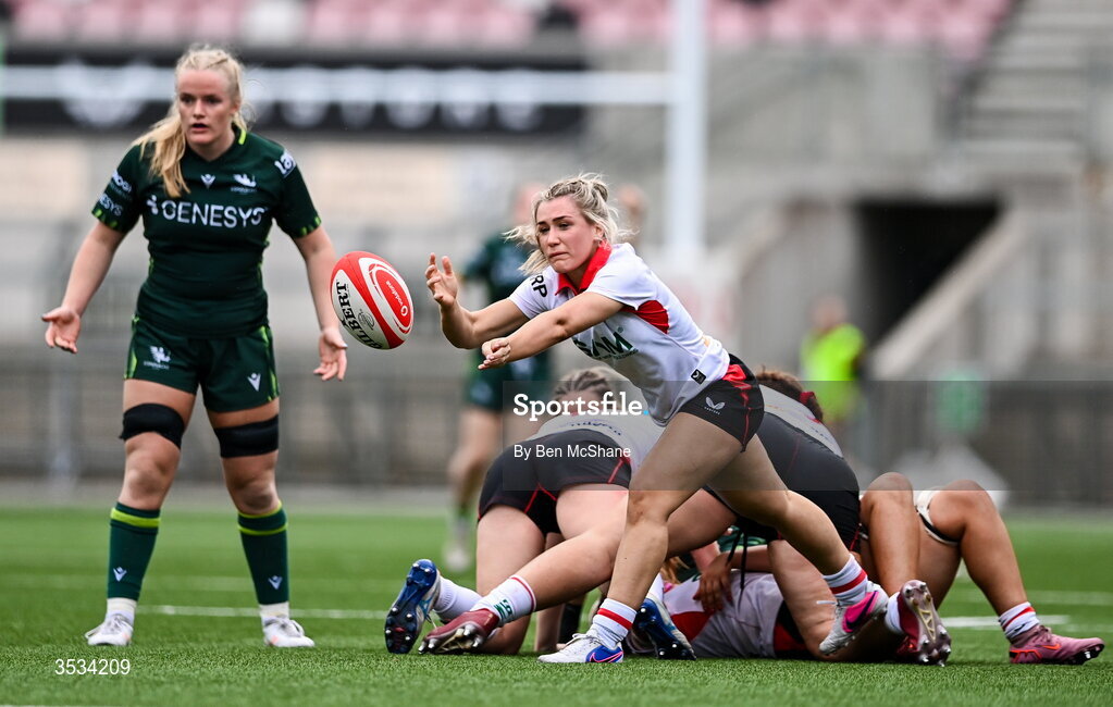 8 August 2026; Rachael McIlroy of Ulster during the Vodafone Womens Interprovincial Championship Round 1 match between Ulster and Connacht at Affidea Stadium in Belfast. Photo by Ben McShane/Sportsfile