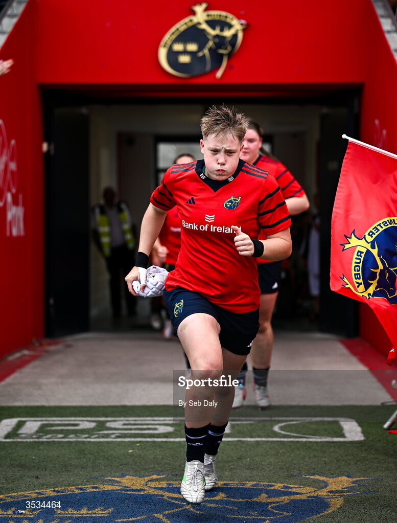 8 August 2026; Beth Buttimer of Munster before the Vodafone Womens Interprovincial Championship Round 1 match between Munster and Leinster at Virgin Media Park in Cork. Photo by Seb Daly/Sportsfile