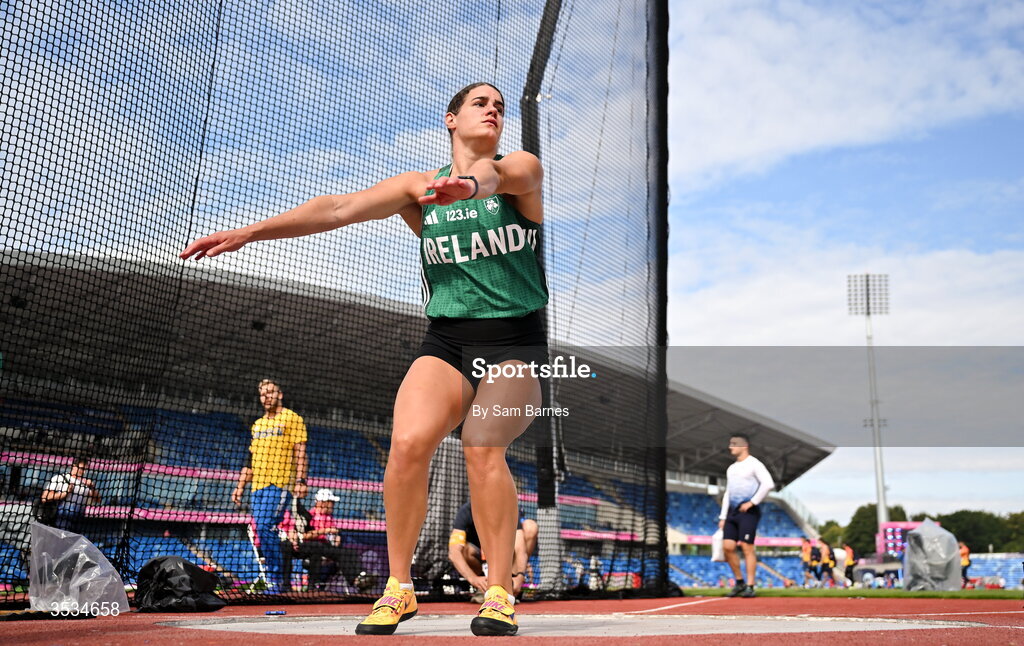 9 August 2026; Nicola Tuthill of Ireland during a training session ahead of the European Athletics Championships 2026 at Alexander Stadium in Birmingham, England. Photo by Sam Barnes/Sportsfile