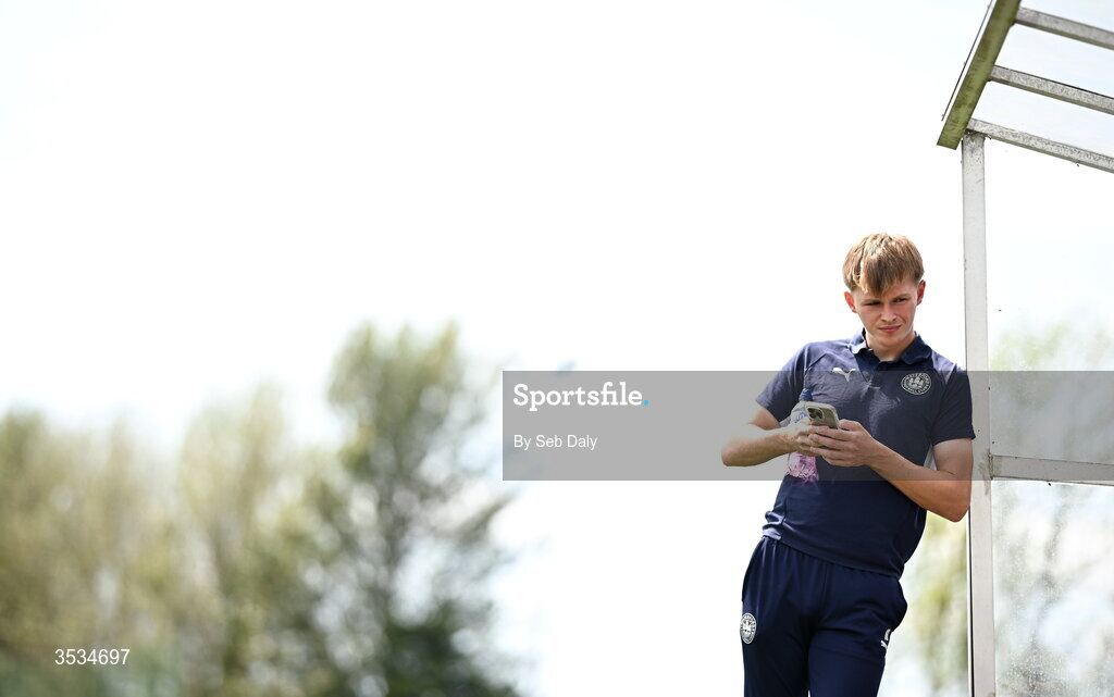 9 August 2026; Conan Noonan of Waterford before the SSE Airtricity Men's Premier Division match between Waterford and Bohemians at the RSC in Waterford. Photo by Seb Daly/Sportsfile