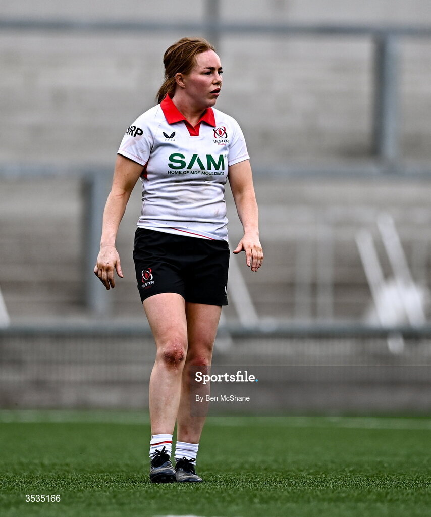8 August 2026; Niamh Marley of Ulster during the Vodafone Womens Interprovincial Championship Round 1 match between Ulster and Connacht at Affidea Stadium in Belfast. Photo by Ben McShane/Sportsfile