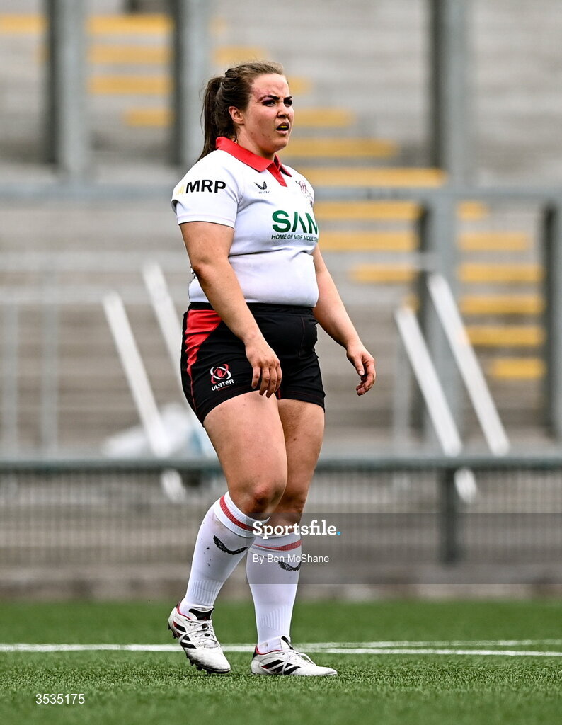 8 August 2026; Siobhan Sheerin of Ulster during the Vodafone Womens Interprovincial Championship Round 1 match between Ulster and Connacht at Affidea Stadium in Belfast. Photo by Ben McShane/Sportsfile