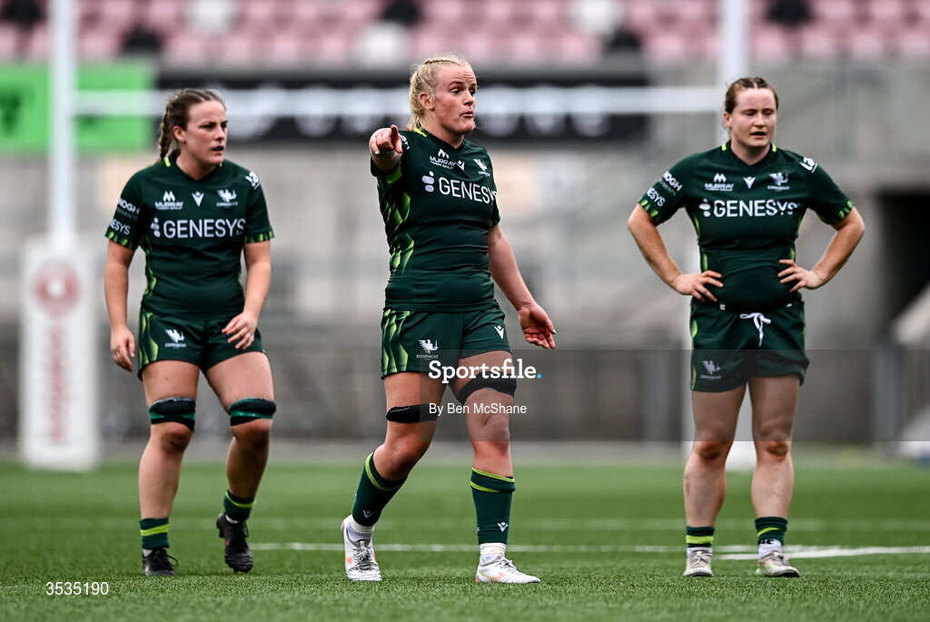 8 August 2026; Ailish Quinn of Connacht during the Vodafone Womens Interprovincial Championship Round 1 match between Ulster and Connacht at Affidea Stadium in Belfast. Photo by Ben McShane/Sportsfile