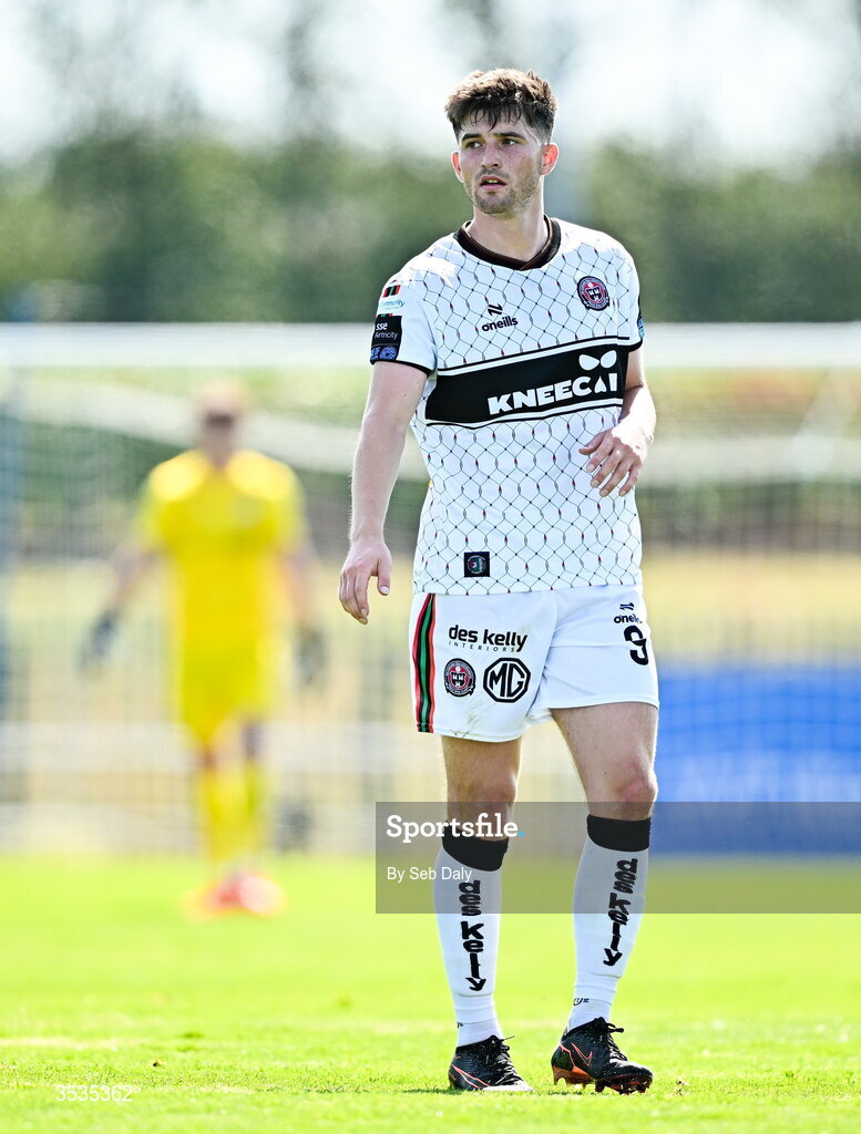 9 August 2026; Colm Whelan of Bohemians during the SSE Airtricity Men's Premier Division match between Waterford and Bohemians at the RSC in Waterford. Photo by Seb Daly/Sportsfile