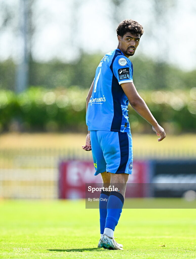 9 August 2026; Noah Mawene of Waterford during the SSE Airtricity Men's Premier Division match between Waterford and Bohemians at the RSC in Waterford. Photo by Seb Daly/Sportsfile