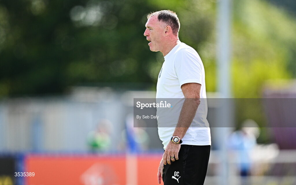 9 August 2026; Waterford head coach Graham Coughlan during the SSE Airtricity Men's Premier Division match between Waterford and Bohemians at the RSC in Waterford. Photo by Seb Daly/Sportsfile