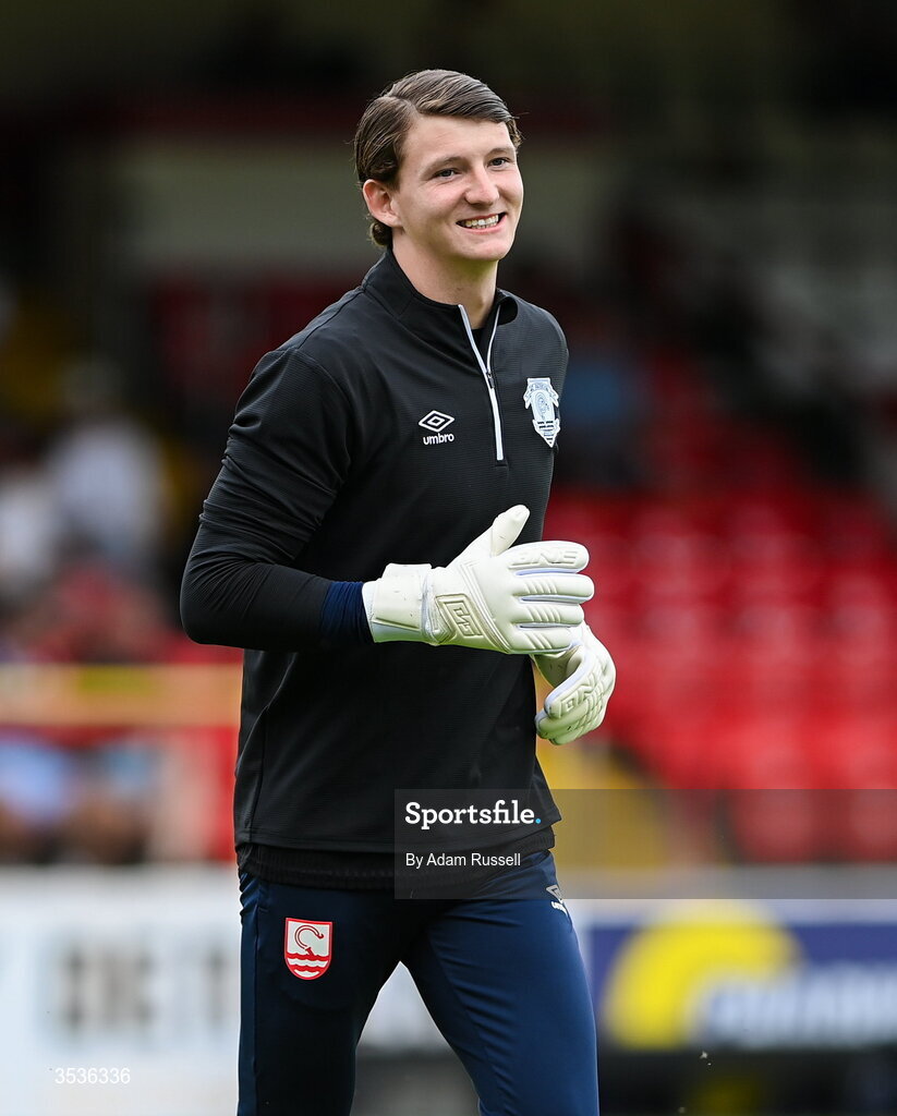 9 August 2026; St Patrick's Athletic goalkeeper Sean Molloy before the SSE Airtricity Men’s Premier Division match between Shelbourne and St Patrick's Athletic at Tolka Park in Dublin. Photo by Adam Russell/Sportsfile