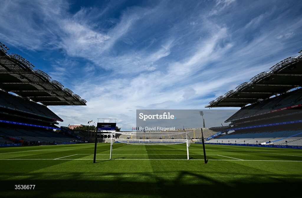 12 August 2026; A general view prior to the pre-season friendly match between Manchester United and Leeds United at Croke Park in Dublin. Photo by David Fitzgerald/Sportsfile