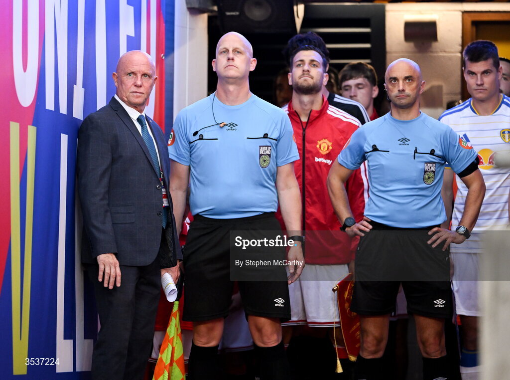 12 August 2026; Paul Martyn before the pre-season friendly match between Manchester United and Leeds United at Croke Park in Dublin. Photo by Stephen McCarthy/Sportsfile