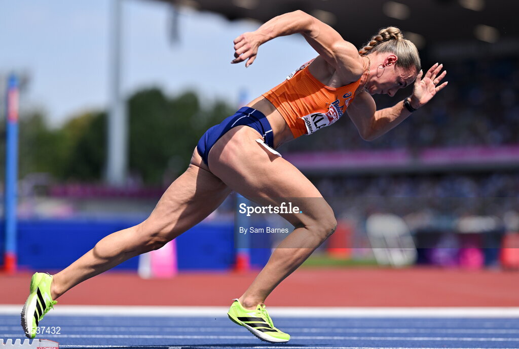 13 August 2026; Lieke Klaver of Netherlands competes in the women's 400m semi-final 1 during day four of the European Athletics Championships 2026 at Alexander Stadium in Birmingham, England. Photo by Sam Barnes/Sportsfile