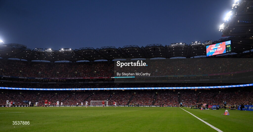 12 August 2026; A general view of Croke Park during the pre-season friendly match between Manchester United and Leeds United at Croke Park in Dublin. Photo by Stephen McCarthy/Sportsfile