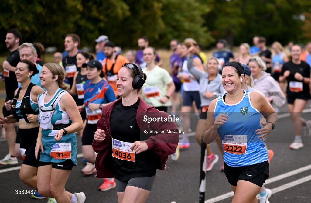 15 August 2026; Athletes during the 2026 Irish Life Frank Duffy 10 Mile, in the Phoenix Park, Dublin. Thousands of runners took part in the sold out Irish Life Frank Duffy 10 Mile, the second event in the 2026 Irish Life Dublin Race Series. Photo by Stephen McCarthy/Sportsfile