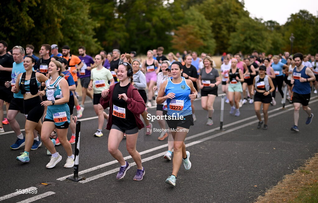 15 August 2026; Athletes during the 2026 Irish Life Frank Duffy 10 Mile, in the Phoenix Park, Dublin. Thousands of runners took part in the sold out Irish Life Frank Duffy 10 Mile, the second event in the 2026 Irish Life Dublin Race Series. Photo by Stephen McCarthy/Sportsfile