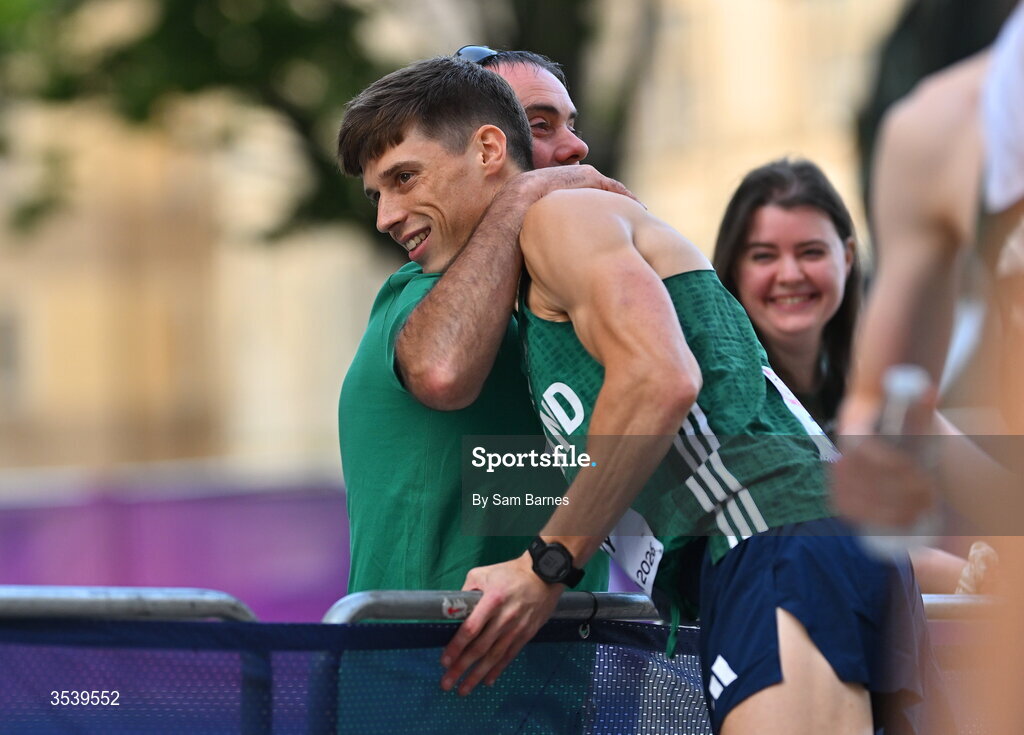 15 August 2026; David Kenny of Ireland before competing in the men's half marathon race walk during day six of the European Athletics Championships 2026 in Birmingham, England. Photo by Sam Barnes/Sportsfile