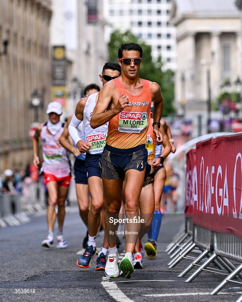 15 August 2026; Alvaro Lopez of Spain during day six of the European Athletics Championships 2026 in Birmingham, England. Photo by Sam Barnes/Sportsfile