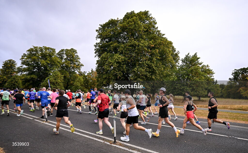 15 August 2026; Athletes during the 2026 Irish Life Frank Duffy 10 Mile, in the Phoenix Park, Dublin. Thousands of runners took part in the sold out Irish Life Frank Duffy 10 Mile, the second event in the 2026 Irish Life Dublin Race Series. Photo by Stephen McCarthy/Sportsfile