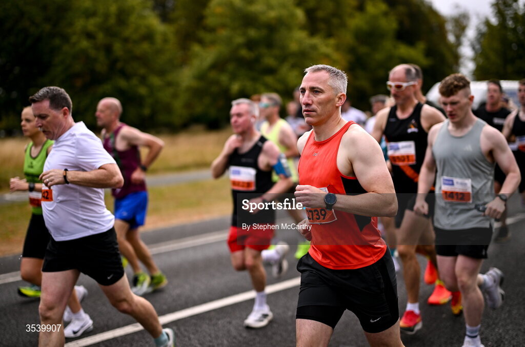15 August 2026; Brian O'Donovan from Dublin during the 2026 Irish Life Frank Duffy 10 Mile, in the Phoenix Park, Dublin. Thousands of runners took part in the sold out Irish Life Frank Duffy 10 Mile, the second event in the 2026 Irish Life Dublin Race Series. Photo by Stephen McCarthy/Sportsfile