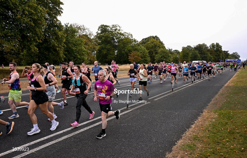 15 August 2026; Athletes during the 2026 Irish Life Frank Duffy 10 Mile, in the Phoenix Park, Dublin. Thousands of runners took part in the sold out Irish Life Frank Duffy 10 Mile, the second event in the 2026 Irish Life Dublin Race Series. Photo by Stephen McCarthy/Sportsfile