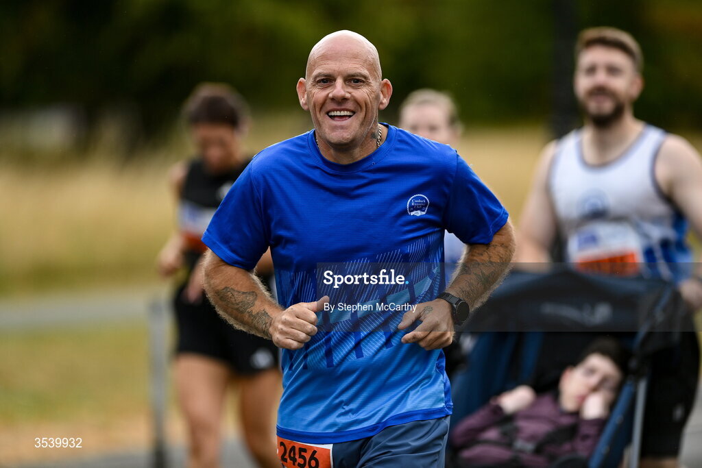 15 August 2026; Greg O'Flaherty from Dublin during the 2026 Irish Life Frank Duffy 10 Mile, in the Phoenix Park, Dublin. Thousands of runners took part in the sold out Irish Life Frank Duffy 10 Mile, the second event in the 2026 Irish Life Dublin Race Series. Photo by Stephen McCarthy/Sportsfile
