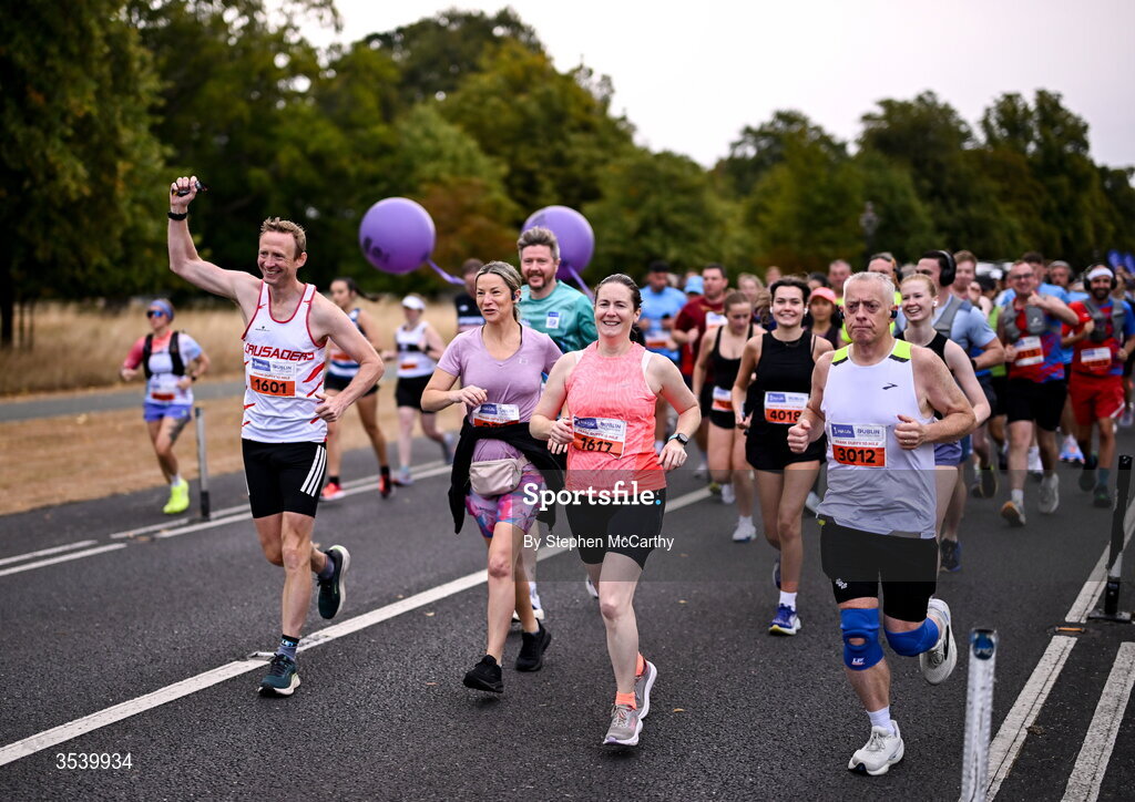15 August 2026; Athletes during the 2026 Irish Life Frank Duffy 10 Mile, in the Phoenix Park, Dublin. Thousands of runners took part in the sold out Irish Life Frank Duffy 10 Mile, the second event in the 2026 Irish Life Dublin Race Series. Photo by Stephen McCarthy/Sportsfile