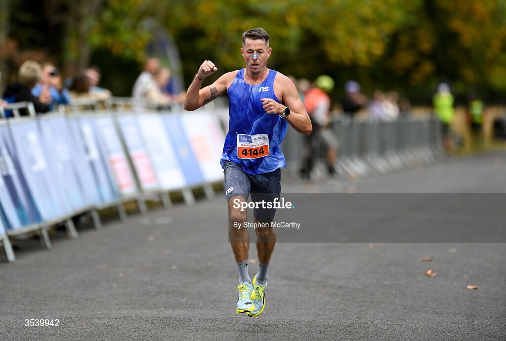 15 August 2026; Wayne Waldron from Dublin on his way to finishing fourth during the 2026 Irish Life Frank Duffy 10 Mile, in the Phoenix Park, Dublin. Thousands of runners took part in the sold out Irish Life Frank Duffy 10 Mile, the second event in the 2026 Irish Life Dublin Race Series. Photo by Stephen McCarthy/Sportsfile