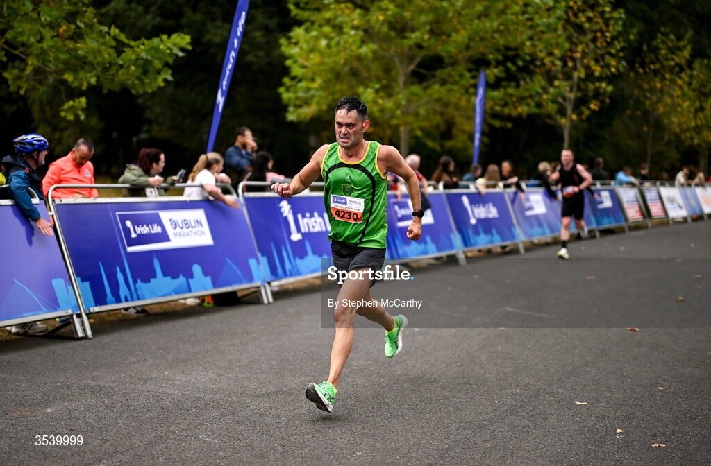 15 August 2026; Trevor Platt from Dublin during the 2026 Irish Life Frank Duffy 10 Mile, in the Phoenix Park, Dublin. Thousands of runners took part in the sold out Irish Life Frank Duffy 10 Mile, the second event in the 2026 Irish Life Dublin Race Series. Photo by Stephen McCarthy/Sportsfile