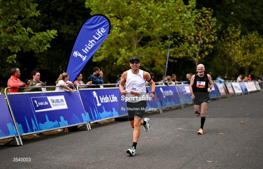 15 August 2026; Jan Corcoran from Kildare during the 2026 Irish Life Frank Duffy 10 Mile, in the Phoenix Park, Dublin. Thousands of runners took part in the sold out Irish Life Frank Duffy 10 Mile, the second event in the 2026 Irish Life Dublin Race Series. Photo by Stephen McCarthy/Sportsfile