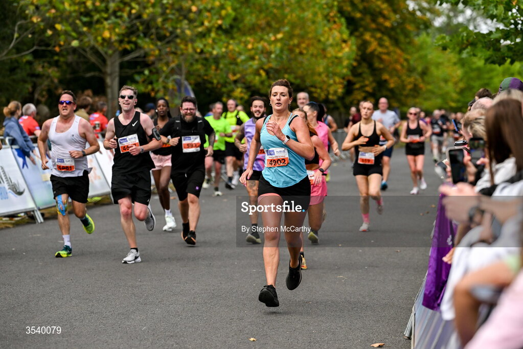 15 August 2026; Michelle Young from Dublin during the 2026 Irish Life Frank Duffy 10 Mile, in the Phoenix Park, Dublin. Thousands of runners took part in the sold out Irish Life Frank Duffy 10 Mile, the second event in the 2026 Irish Life Dublin Race Series. Photo by Stephen McCarthy/Sportsfile