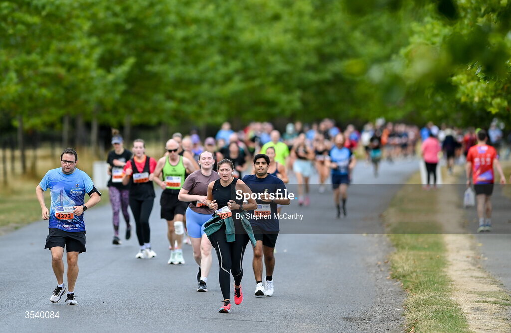 15 August 2026; Athletes during the 2026 Irish Life Frank Duffy 10 Mile, in the Phoenix Park, Dublin. Thousands of runners took part in the sold out Irish Life Frank Duffy 10 Mile, the second event in the 2026 Irish Life Dublin Race Series. Photo by Stephen McCarthy/Sportsfile