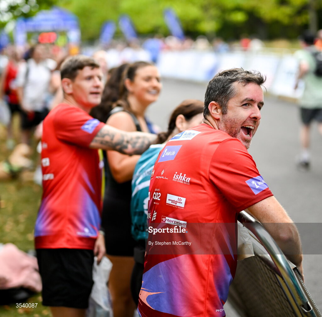 15 August 2026; Spectators during the 2026 Irish Life Frank Duffy 10 Mile, in the Phoenix Park, Dublin. Thousands of runners took part in the sold out Irish Life Frank Duffy 10 Mile, the second event in the 2026 Irish Life Dublin Race Series. Photo by Stephen McCarthy/Sportsfile