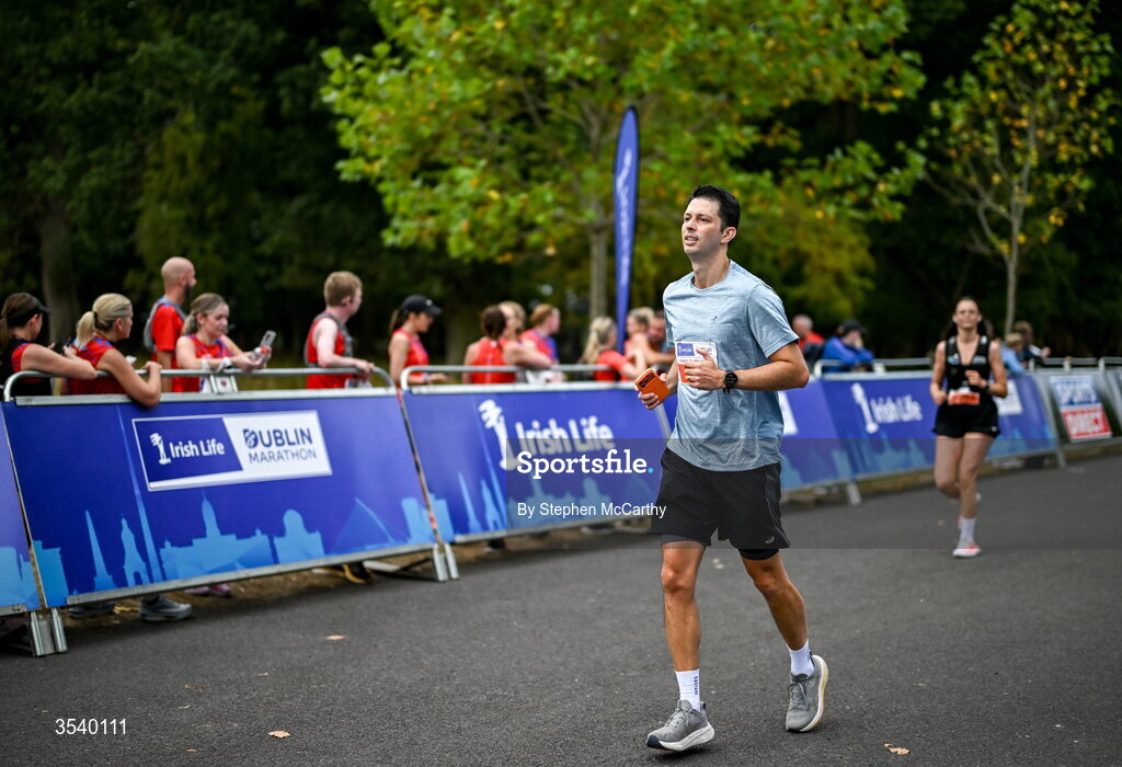 15 August 2026; Glauber Barduzzi during the 2026 Irish Life Frank Duffy 10 Mile, in the Phoenix Park, Dublin. Thousands of runners took part in the sold out Irish Life Frank Duffy 10 Mile, the second event in the 2026 Irish Life Dublin Race Series. Photo by Stephen McCarthy/Sportsfile