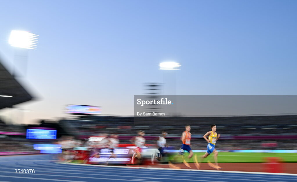 15 August 2026; Andreas Almgren of Sweden during the men's 10,000m final during day six of the European Athletics Championships 2026 at Alexander Stadium in Birmingham, England. Photo by Sam Barnes/Sportsfile Photo by Sam Barnes/Sportsfile