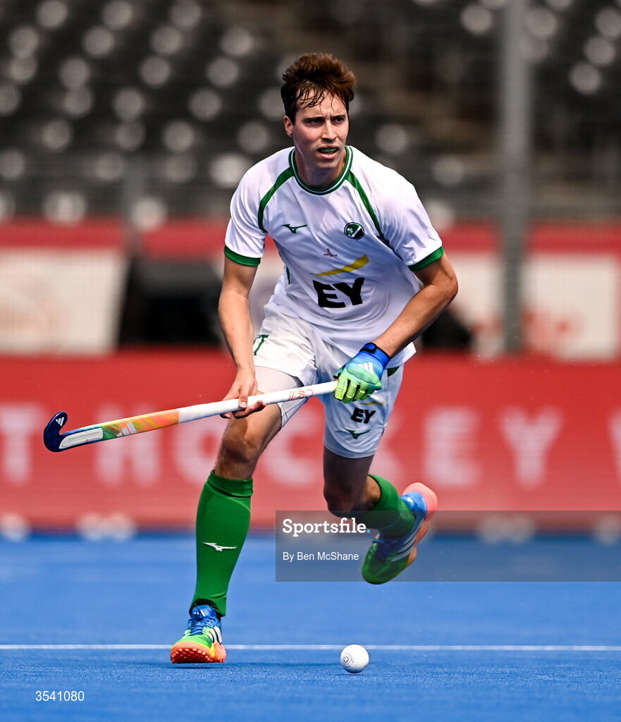 16 August 2026; Sean Murray of Ireland during the FIH Men's Hockey World Cup 2026 Pool C match between Ireland and Australia at the Belfius Hockey Arena in Wavre, Belgium. Photo by Ben McShane/Sportsfile