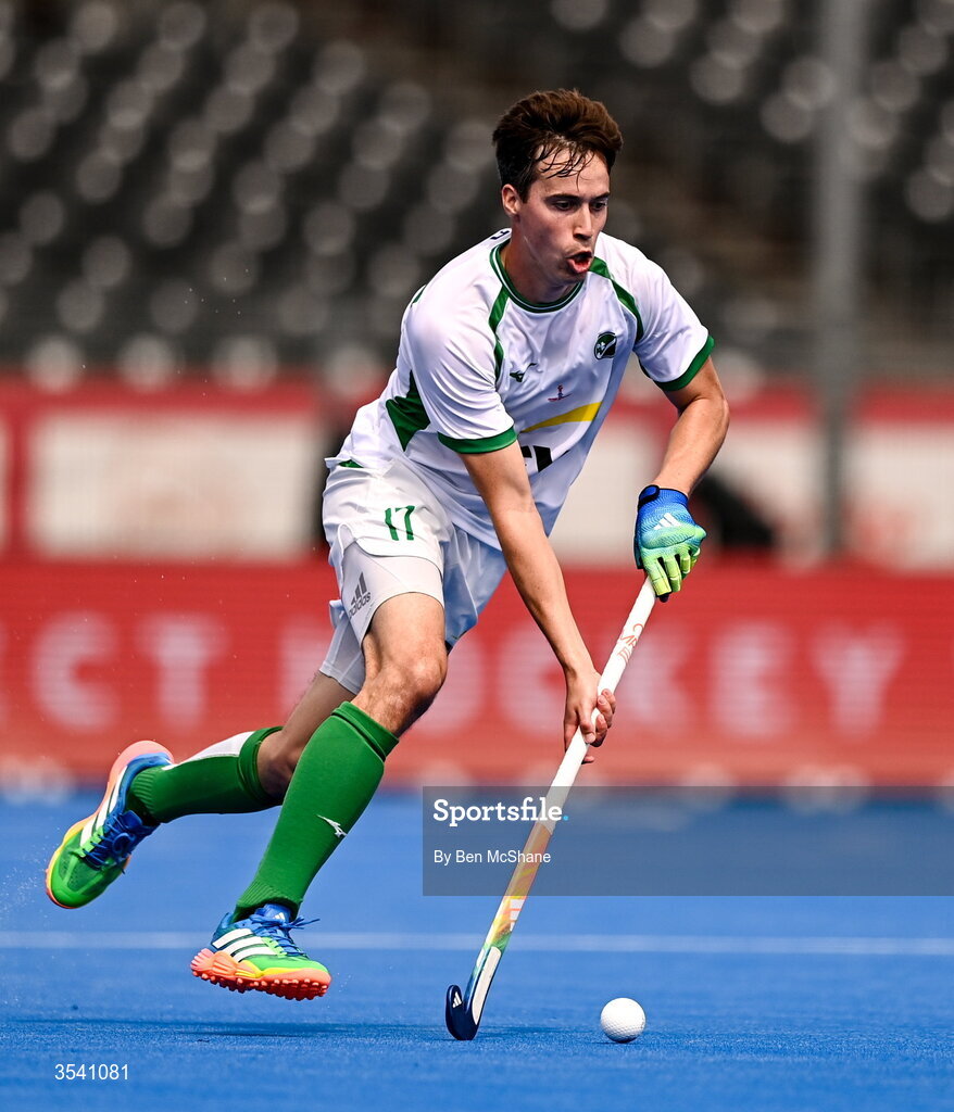 16 August 2026; Sean Murray of Ireland during the FIH Men's Hockey World Cup 2026 Pool C match between Ireland and Australia at the Belfius Hockey Arena in Wavre, Belgium. Photo by Ben McShane/Sportsfile