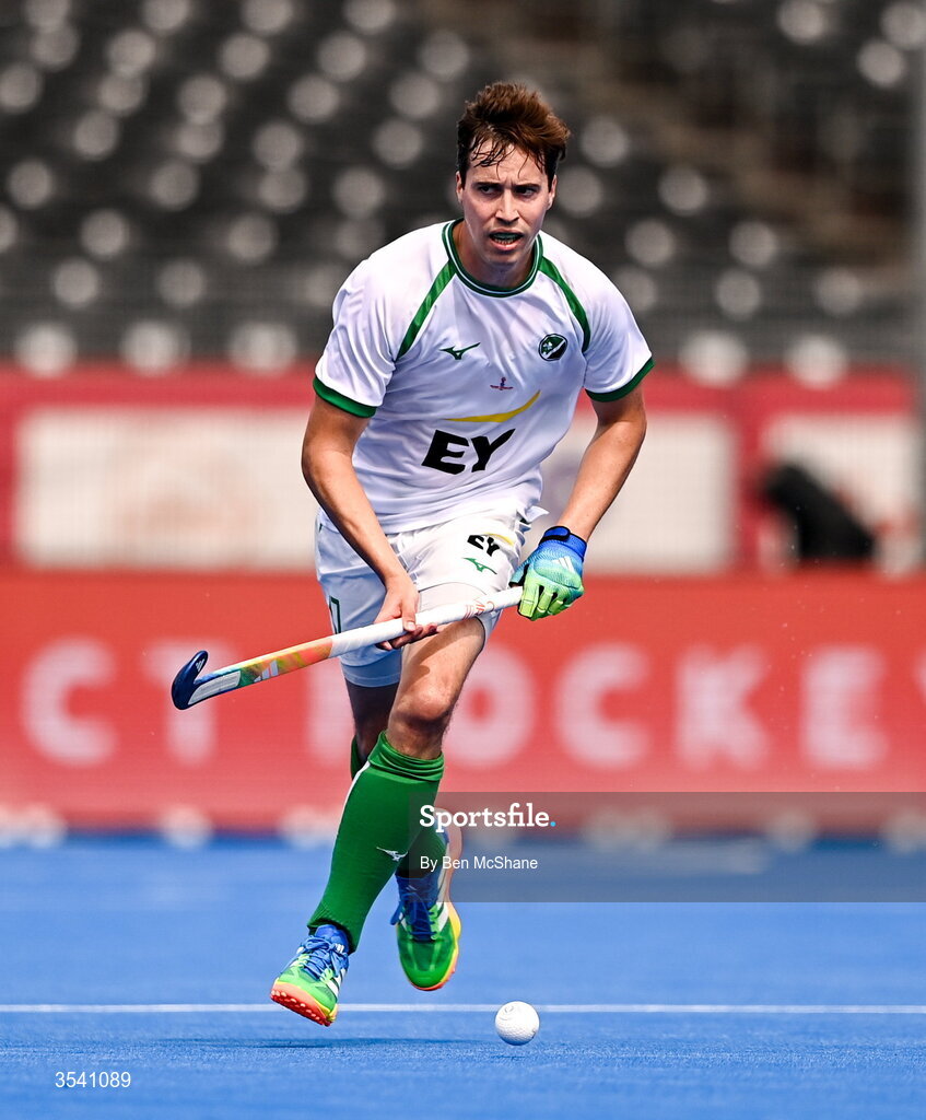 16 August 2026; Sean Murray of Ireland during the FIH Men's Hockey World Cup 2026 Pool C match between Ireland and Australia at the Belfius Hockey Arena in Wavre, Belgium. Photo by Ben McShane/Sportsfile