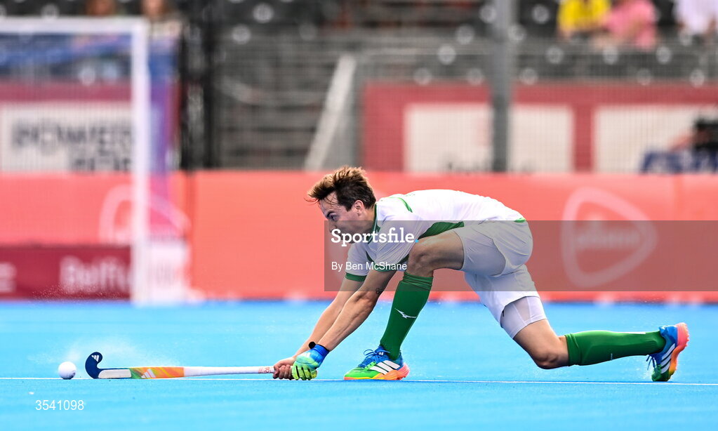 16 August 2026; Sean Murray of Ireland during the FIH Men's Hockey World Cup 2026 Pool C match between Ireland and Australia at the Belfius Hockey Arena in Wavre, Belgium. Photo by Ben McShane/Sportsfile