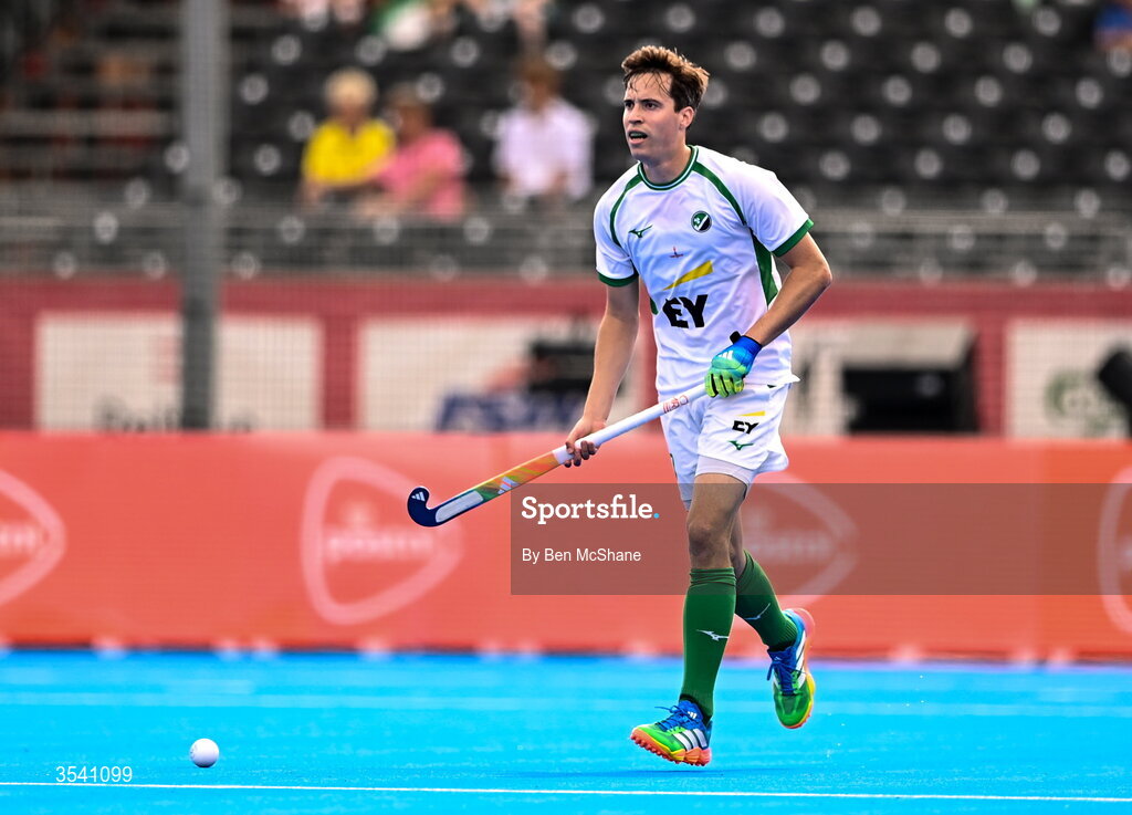 16 August 2026; Sean Murray of Ireland during the FIH Men's Hockey World Cup 2026 Pool C match between Ireland and Australia at the Belfius Hockey Arena in Wavre, Belgium. Photo by Ben McShane/Sportsfile