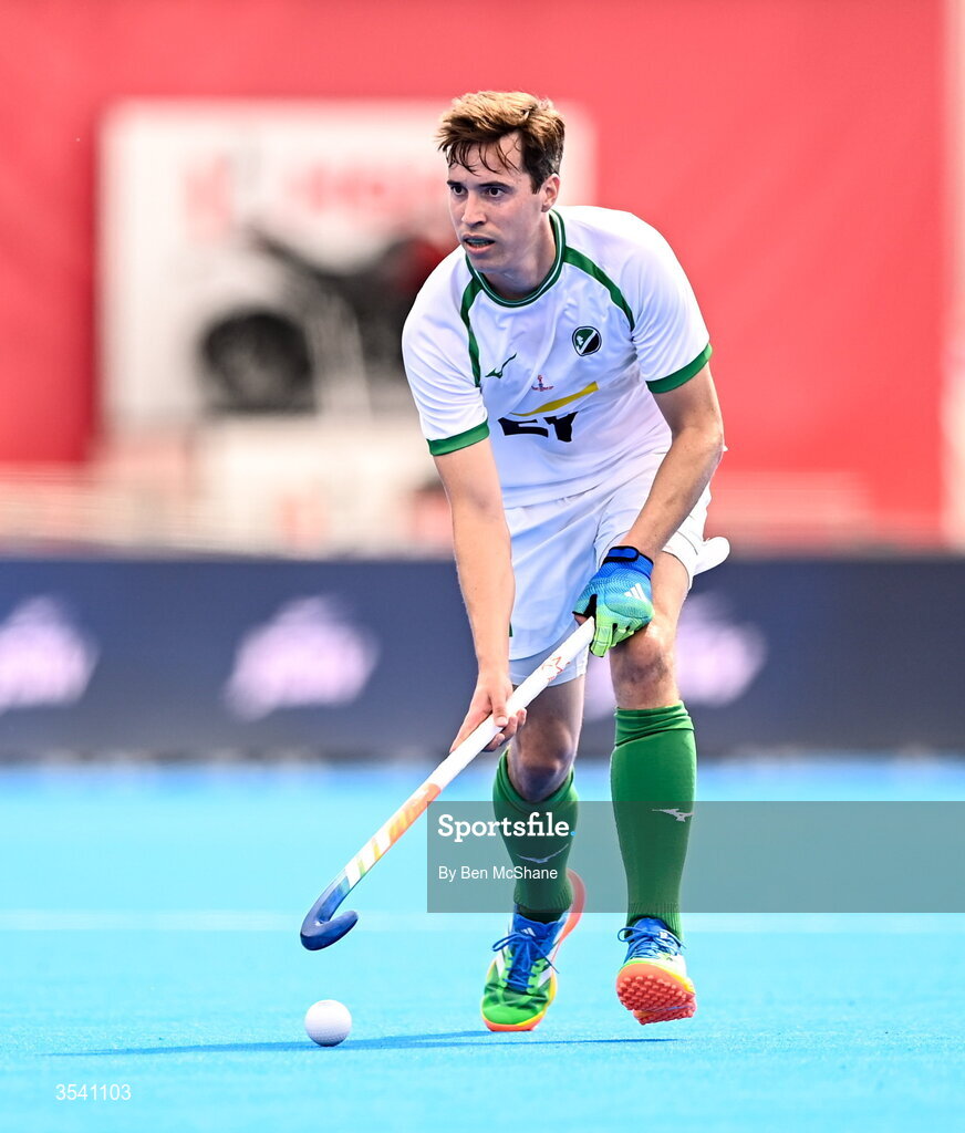 16 August 2026; Sean Murray of Ireland during the FIH Men's Hockey World Cup 2026 Pool C match between Ireland and Australia at the Belfius Hockey Arena in Wavre, Belgium. Photo by Ben McShane/Sportsfile